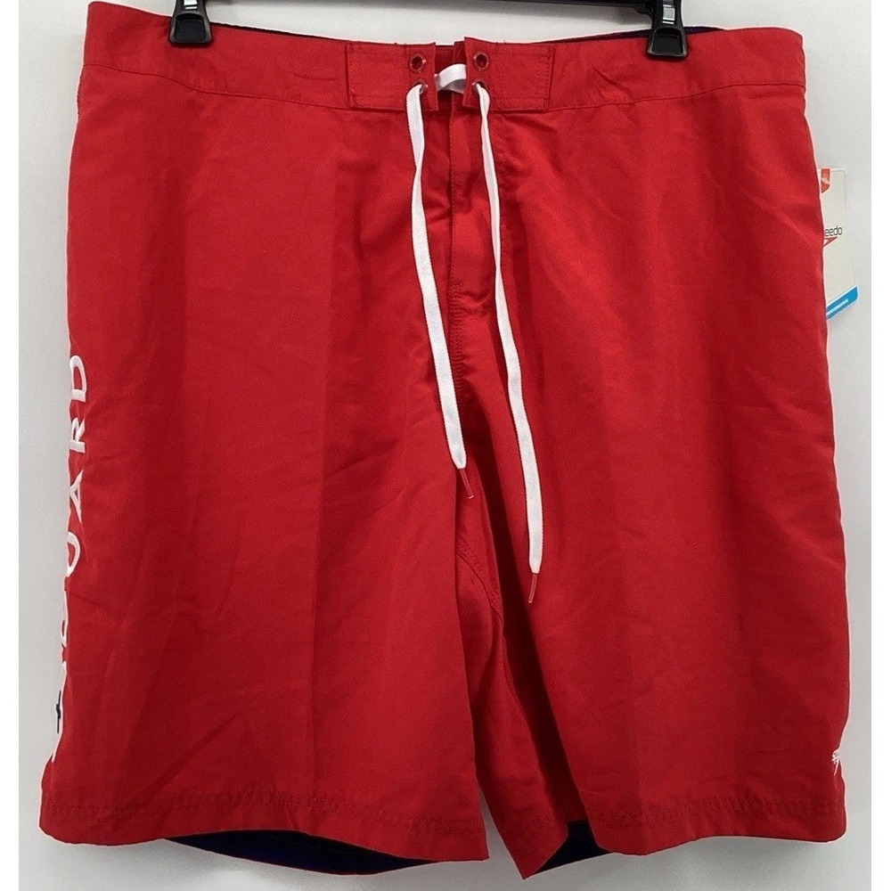 Speedo Men's Swim Trunks Size XLarge Red Performance Shorts